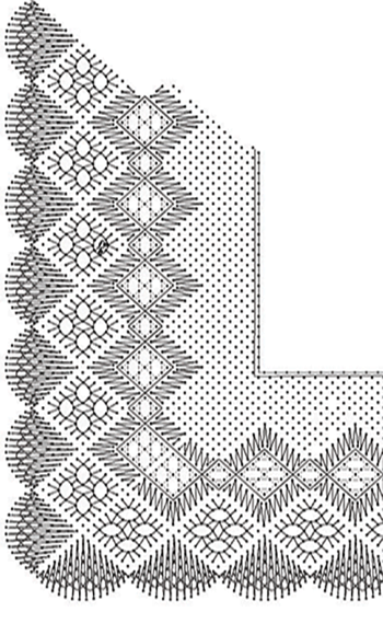 Bobbin lace pattern N°3